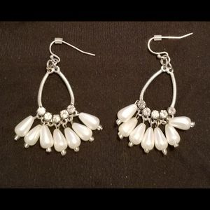 White earrings
